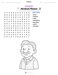 Abraham Maslow printable worksheet preview