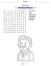 Abraham Maslow afdrukbare werkblad voorbeeld