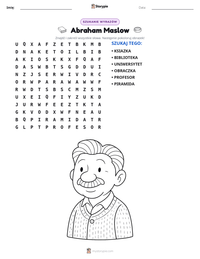 Podgląd drukowalnego arkusza ćwiczeń Abraham Maslow