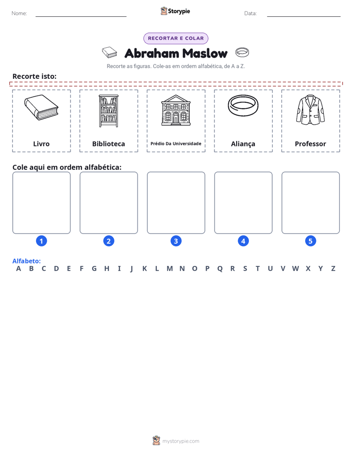Recortar & Colar Alfabeto