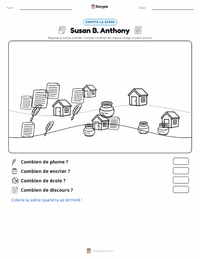 Aperçu de la feuille de travail imprimable Susan B. Anthony