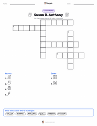 Susan B. Anthony printable worksheet preview