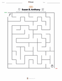 Susan B. Anthony printable worksheet preview