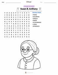 Podgląd drukowalnego arkusza ćwiczeń Susan B. Anthony