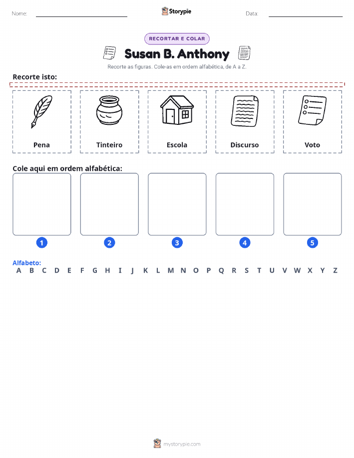 Recortar & Colar Alfabeto