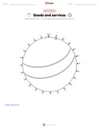 Goods and services printable worksheet preview