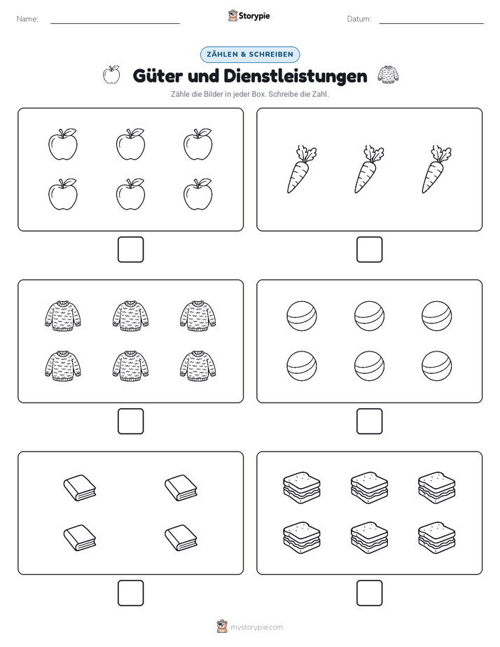 Zählen & Schreiben