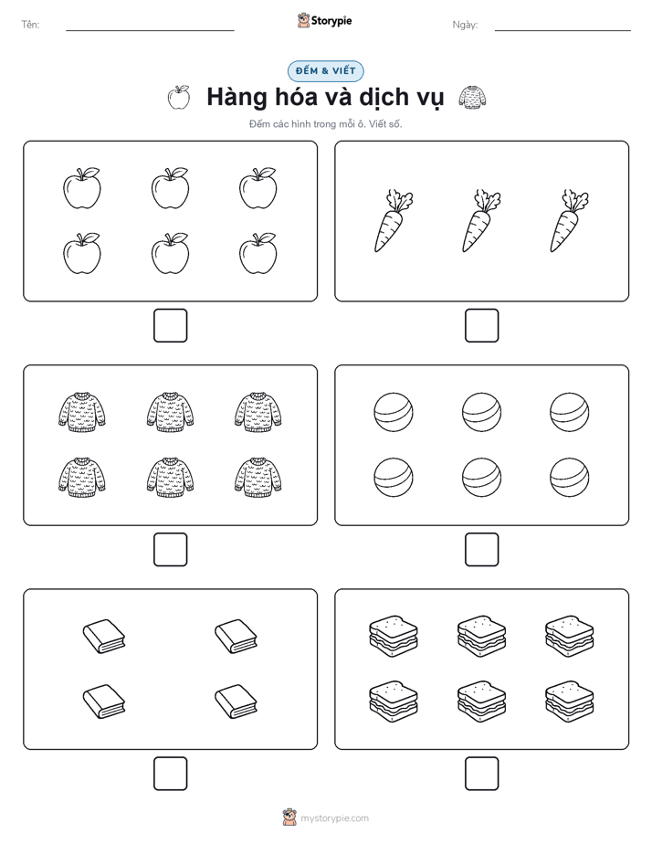 Đếm & Viết
