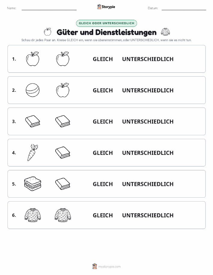 Gleich oder Anders