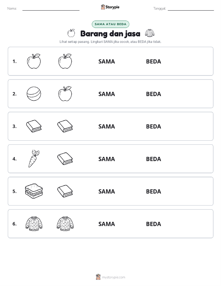 Sama atau Berbeda