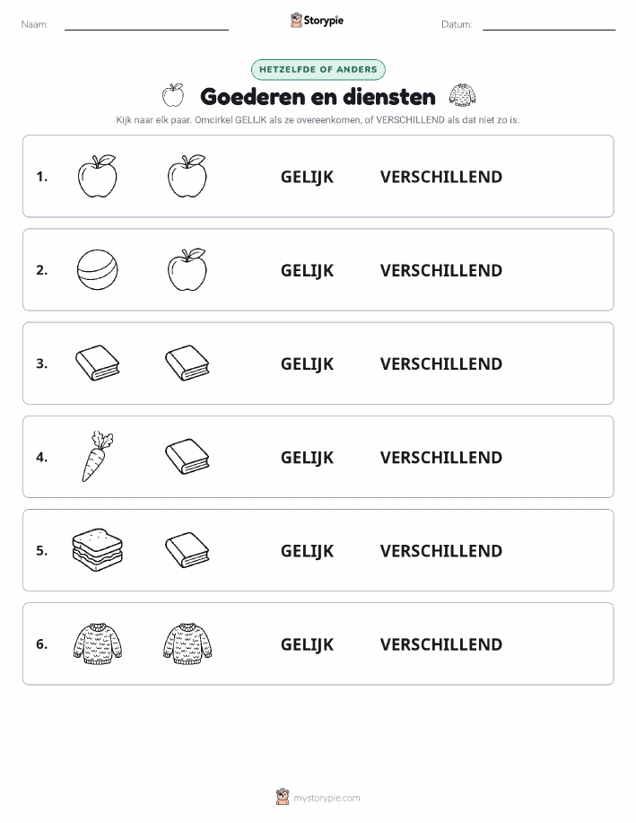 Zelfde of Verschillend