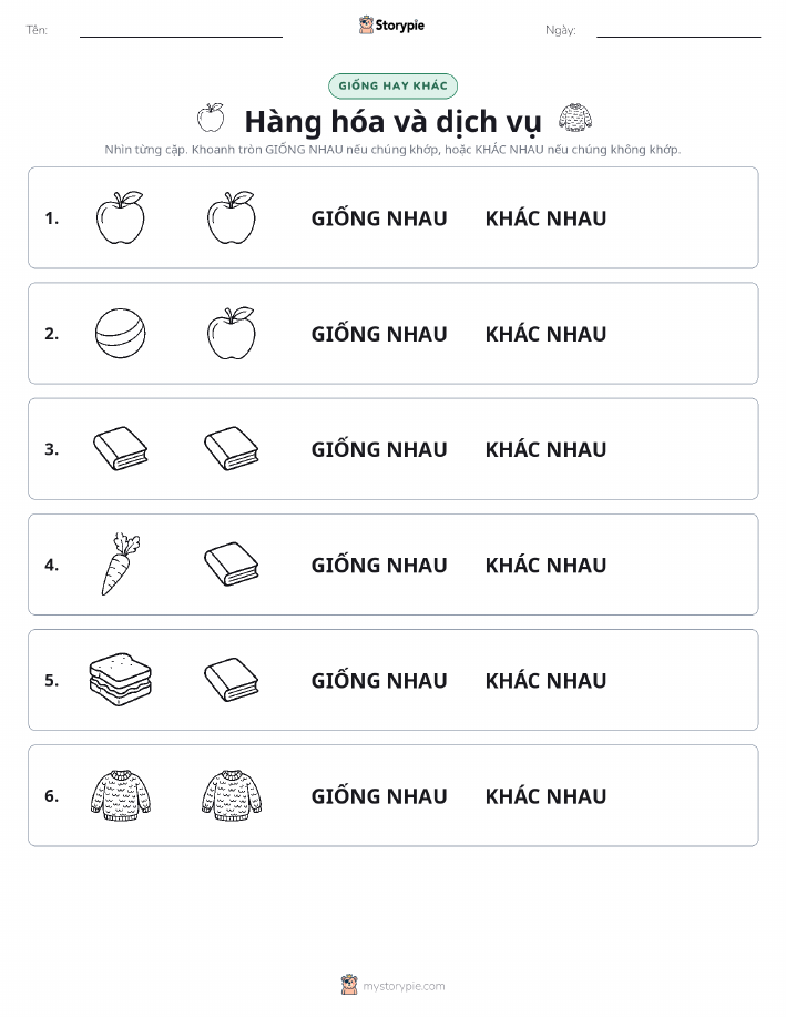 Giống Hay Khác