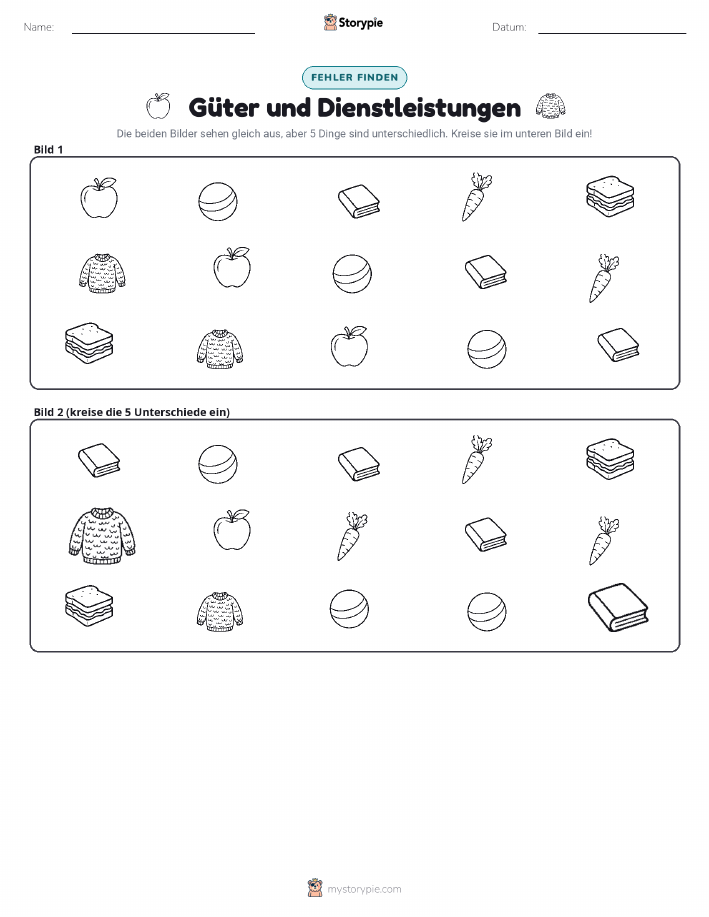 Finde den Unterschied