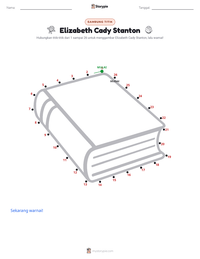 Prabaca lembar kerja cetak Elizabeth Cady Stanton