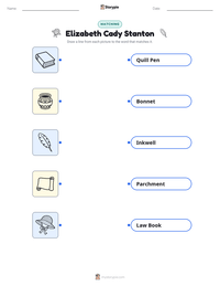 Elizabeth Cady Stanton printable worksheet for kids