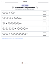 Elizabeth Cady Stanton printable worksheet preview