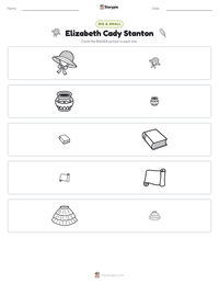 Elizabeth Cady Stanton printable worksheet preview