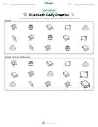 Elizabeth Cady Stanton printable worksheet preview
