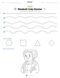 Elizabeth Cady Stanton printable worksheet preview