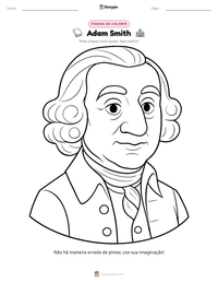 Prévia da folha de atividades imprimível Adam Smith