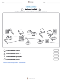 Aperçu de la feuille de travail imprimable Adam Smith