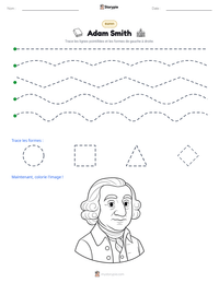 Aperçu de la feuille de travail imprimable Adam Smith