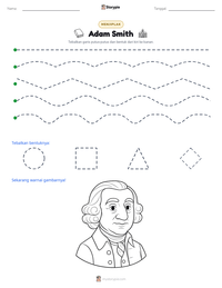 Prabaca lembar kerja cetak Adam Smith