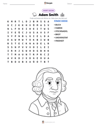 Adam Smith druckbare Arbeitsblatt Vorschau