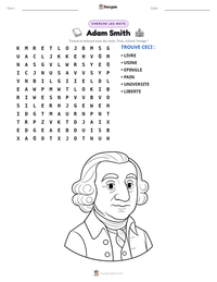Aperçu de la feuille de travail imprimable Adam Smith