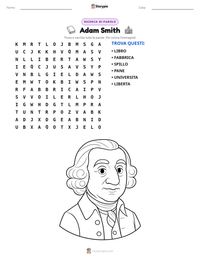 Anteprima della scheda stampabile di Adam Smith