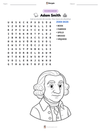 Adam Smith afdrukbare werkblad voorbeeld