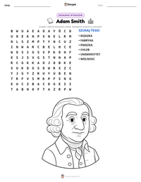 Podgląd drukowalnego arkusza ćwiczeń Adam Smith