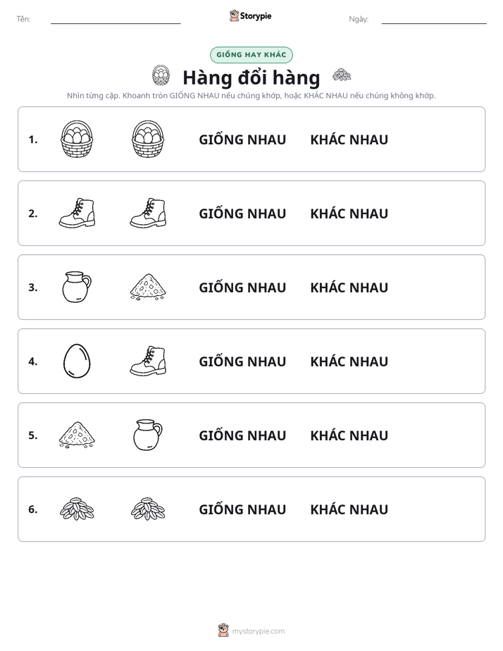 Giống Hay Khác