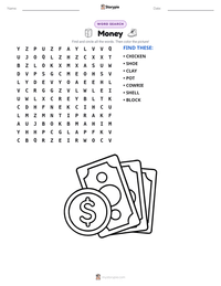Money printable worksheet preview