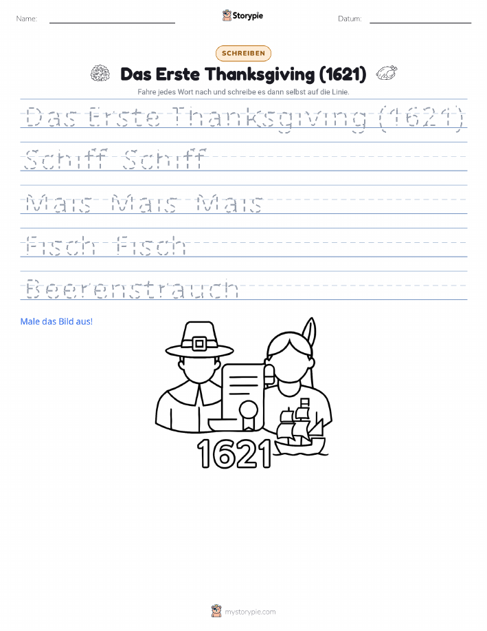 Schreibübung