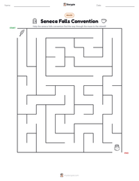 Seneca Falls Convention printable worksheet preview