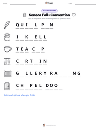 Seneca Falls Convention printable worksheet preview