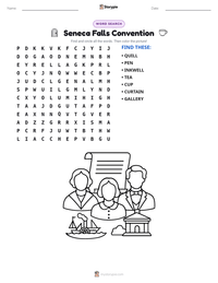 Seneca Falls Convention printable worksheet preview