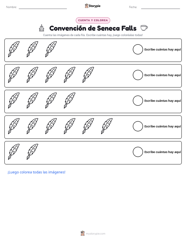Contar y Colorear