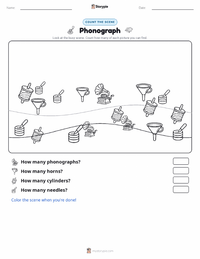 Phonograph printable worksheet preview