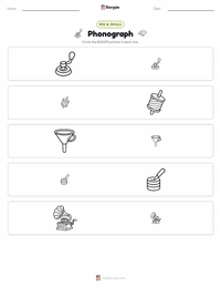 Phonograph printable worksheet preview