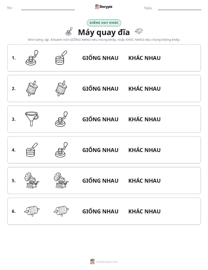Giống Hay Khác
