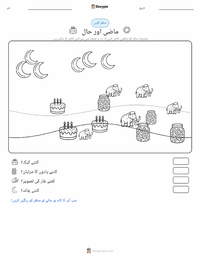 ماضی اور حال پرنٹ کرنے کے قابل ورکشیٹ کا پیش نظارہ