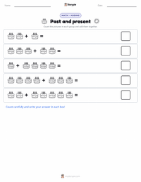Past and present printable worksheet preview