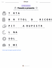 Anteprima della scheda stampabile di Passato e Presente