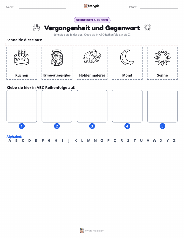 Schneiden & Einfügen Alphabet