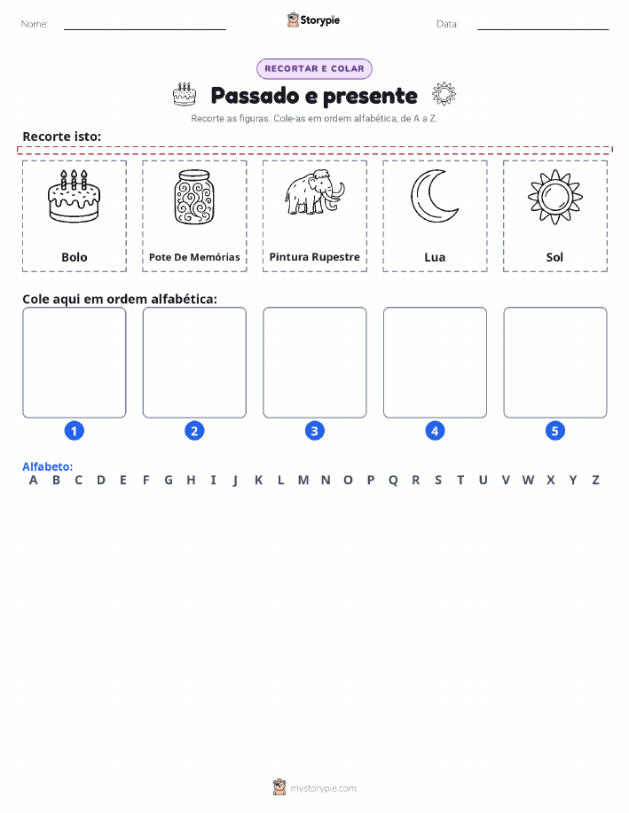 Recortar & Colar Alfabeto