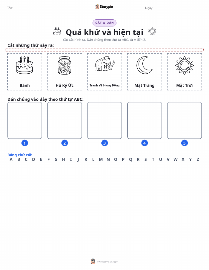 Cắt & Dán Chữ Cái