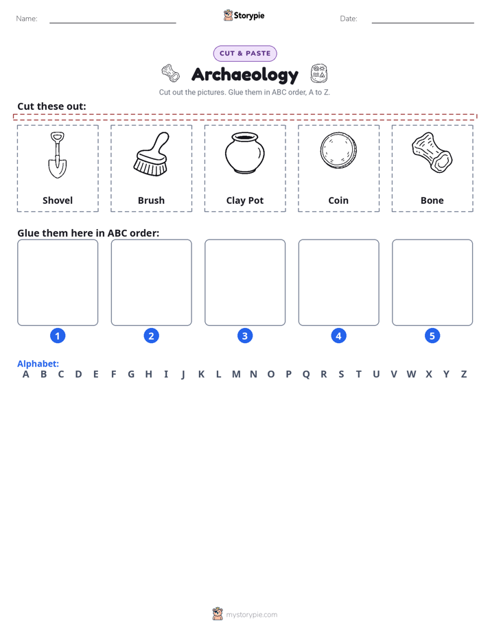 Cut & Paste Alphabet