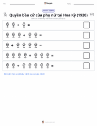 Xem trước tài liệu in sẵn Quyền bầu cử của phụ nữ ở Hoa Kỳ (1920)